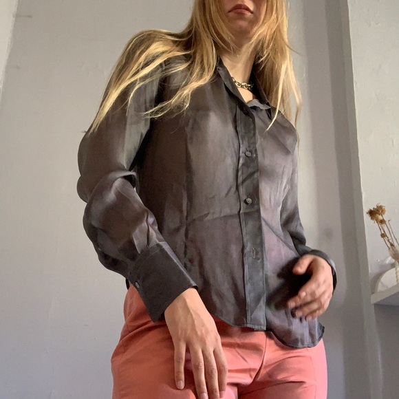 Jill Sander Sheer Blouse - Picture 1 of 4